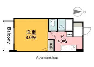 アヴァンセ中筋Ⅱ【3階】の間取り