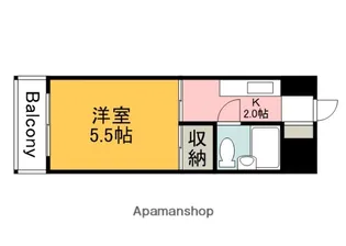 舟入 松尾ビル【6階】の間取り