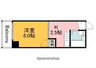 AXA舟入通り【4階】の間取り