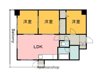 広島県広島市東区矢賀新町1丁目【マンション】の間取り