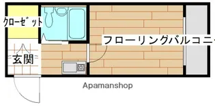 CREEK KAWARAMACHI(旧 WHITE河原町)【604号室】の間取り