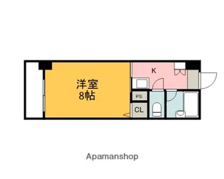 パティオ舟入【5階】の間取り