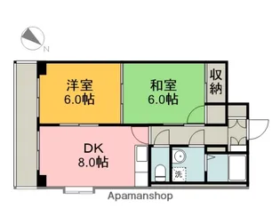 広島県広島市南区向洋新町1丁目【マンション】の間取り