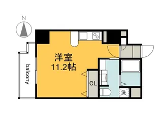 KATAYAMABLDG22【6階】の間取り