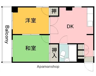 ドリームコーポ平和苑【4階】の間取り