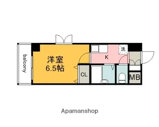 ハートランド舟入中町【4階】の間取り