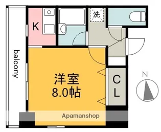 ハートランド舟入中町【4階】の間取り