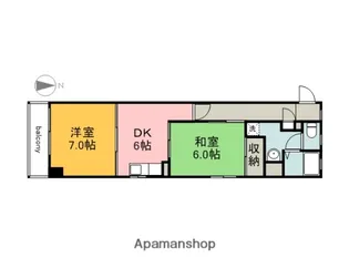 エーデル宇品海岸通り【6階】の間取り