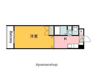 ジュネス宇品【6階】の間取り