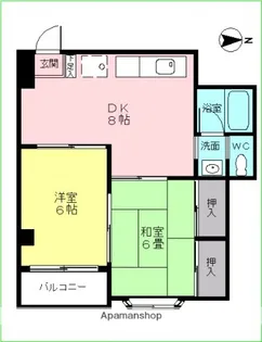 クオレ舟入【3階】の間取り