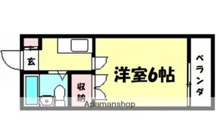 1Kの間取り画像