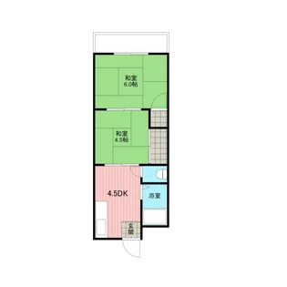 向井コーポ【306号室号室】の間取り