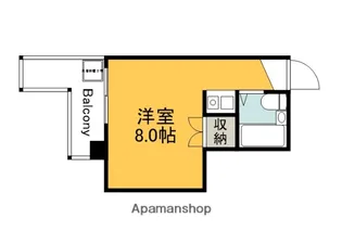 グランドアメニティ住吉(旧 ハピネス住吉)【502号室】の間取り