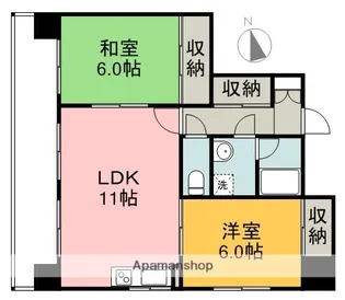 コスモピア舟入本町【601号室】の間取り