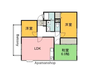広島県広島市西区古江東町【アパート】の間取り