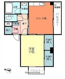 宮原ビル【203号室】の間取り