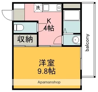 YビルⅢ【4階】の間取り