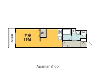 リバーウォーク広瀬【6階】の間取り
