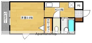 パティオ東荒神【3階】の間取り