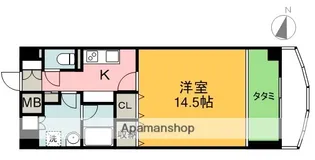 ソシアル琥珀【7階】の間取り