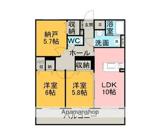 ハイム東高須【3階】の間取り