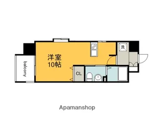 FKJ十日市ビル【2階】の間取り