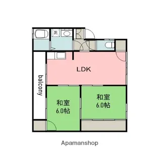 広島県広島市西区井口台2丁目【アパート】の間取り