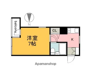 片山ビル12【4階】の間取り