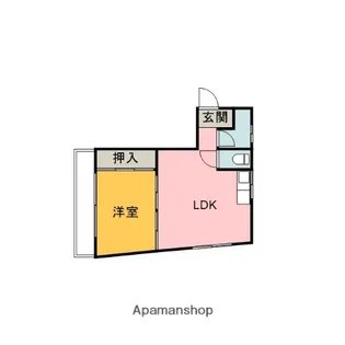 ユービル【5階】の間取り