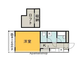 第7みぞたコーポ【2階】の間取り