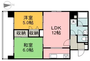 ライオンズマンション舟入中町【7階】の間取り
