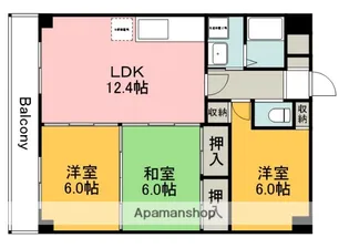 広島県安芸郡府中町茂陰1丁目【マンション】の間取り
