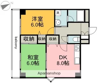 オークハイム【3階】の間取り