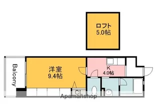 平勝ビル16【9階】の間取り