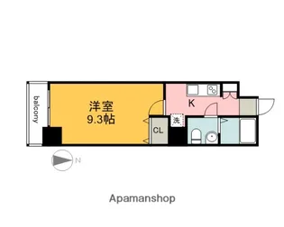デルタ幟町【8階】の間取り