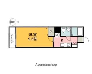 デルタ幟町【6階】の間取り
