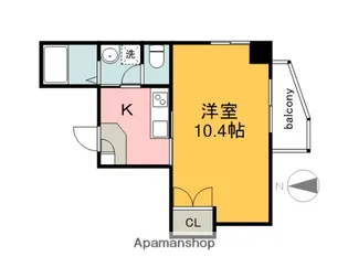 ウイング平和大通り【4階】の間取り