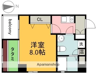 セレクト縮景園【6階】の間取り