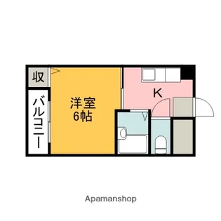 にしたやビル【704号室】の間取り