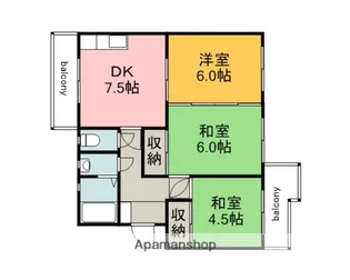 栄マンション【3階】の間取り