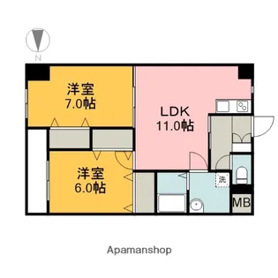 ISTYLEFunairi【9階】の間取り