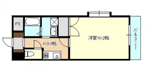 グランヴェルジェ中須Ⅰ【5階】の間取り