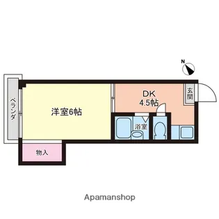 第3ナカムラビル【402号室】の間取り