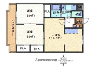 プチコーポ【2階】の間取り