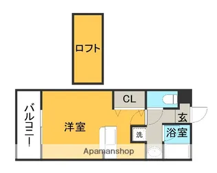 金屋町グランデ【3階】の間取り