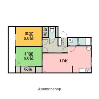平町マンション【1階】の間取り