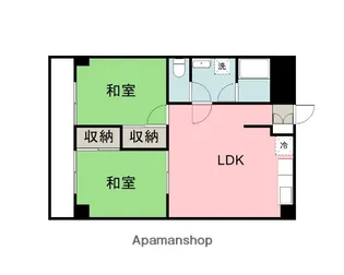 コーポ安古市【7階】の間取り