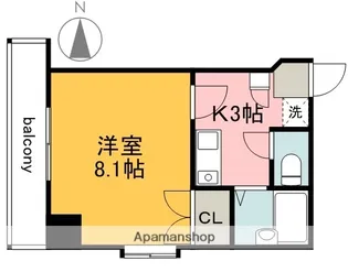 第18やたがいビル【10階】の間取り