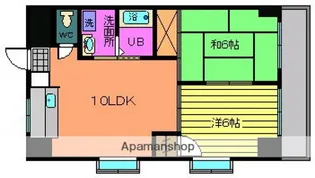 ルート大芝【4階】の間取り