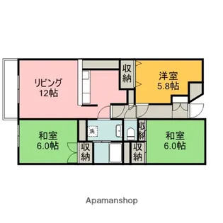第2つばめマンション【3階】の間取り